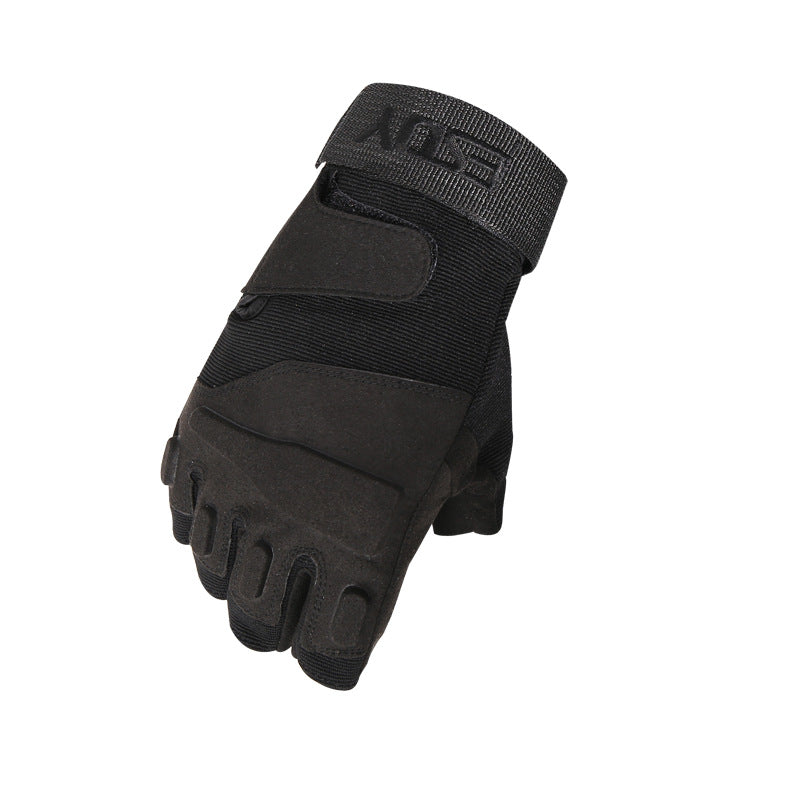 ESDY  Men Half Finger Army Military Tactical Lifting Soft Gloves Outdoor Sports Gym