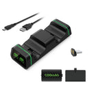 DOBE TYX-19058 Dual Charger Charging Dock Station Stand Cradle for Xbox One/X/S Game Controller with Battery Pack Adapter