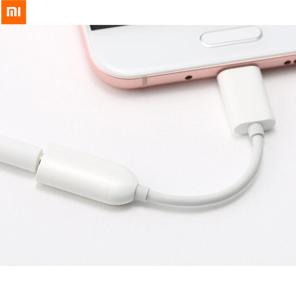 Original Xiaomi Type C to 3.5mm AUX Audio Adapter  for Samsung S8 Mi6