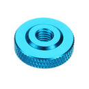 Suleve M6AN2 10Pcs M6 Knurled Thumb Nut w/ Collar Screw Spacer Washer Aluminum Alloy Multicolor