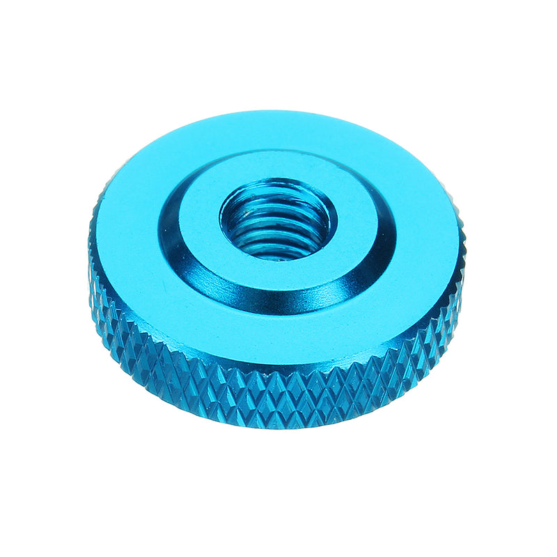 Suleve M6AN2 10Pcs M6 Knurled Thumb Nut w/ Collar Screw Spacer Washer Aluminum Alloy Multicolor