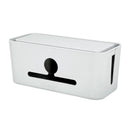 Three Flower Power Cord Plug-in Board Storage Box Charger Computer Power Strip Cable Management Box Baskets