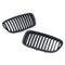 Pair Carbon Fiber ABS Front Kidney Grille For BMW F18 F10 F11 5 Series 2010-2016
