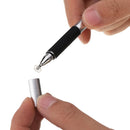 Universal 2 in 1 Metal Capacitive Touch Screen Stylus Sensitive Drawing Pen for Samsung Mobile Phone Tablet