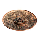 5 Holes Dragon Lotus Incense Burner Holder Retro Censer Plate For Stick Cone