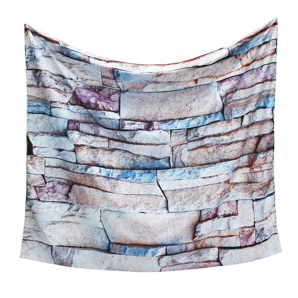 3D Brick Stone Pattern Psychedlic Tapestry Room Bedspread Wall Hanging Throw Decorations