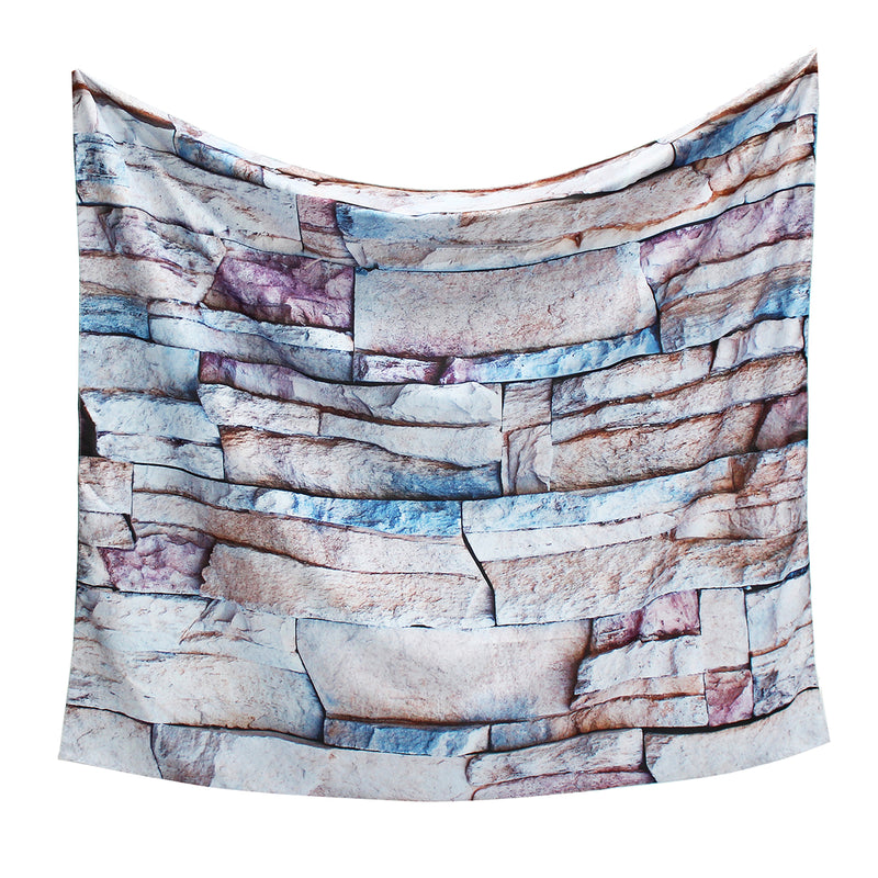 3D Brick Stone Pattern Psychedlic Tapestry Room Bedspread Wall Hanging Throw Decorations