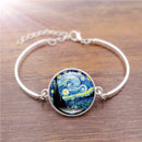 Ethnic Starry Necklace Bracelet Earrings Set Retro Women Jewelry Set