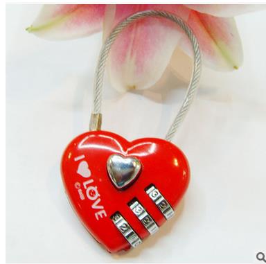 Creative Gift Idea Love Lock Personalised Engraved Padlock Heart Shaped Lock Decorations