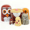 6Pcs/Set Nesting Dolls Wooden Matryoshka Russian Dolls Hand Painted Baby Toy  Home Decorations