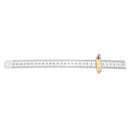 Woodworking Metric and Inch Parallel Line Scribe Ruler Positioning Measuring Ruler 300mm Precision Marking T-Ruler Woodworking Tool