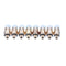 2*4mm 1M Black/Red/Yellow PTFE Tube with 8Pcs PC4-M10 + 8Pcs PC4-M6 Pneumatic Connector Kit for 3D Printer
