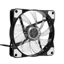 120mm PC Computer Case Fan Ultra Silent 15 LED Lights Cooler Cooling Heatsink