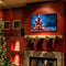 40 x 30cm Operated LED Christmas Snowy Tree Xmas Canvas Print Wall Art