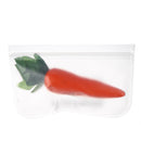 Reusable Translucent Frosted PEVA Food Storage Bag for Sandwich Snack Lunch Fruit Kitchen Storage Container