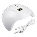120W LED UV Nail Dryer Lamp Lights USB Charging Gel Curing Polishing Manicure Art Machine 3 Timing Settings with Memory Function