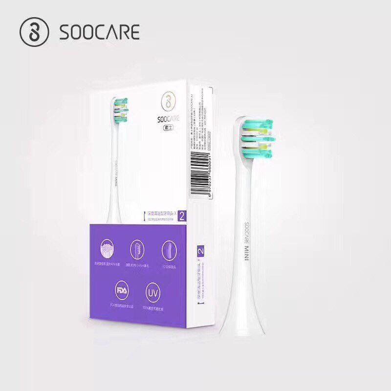 [Soocas Original] 2Pcs SOOCAS X3 ToothBrush Heads For Smart Wireless Waterproof Electric Toothbrush