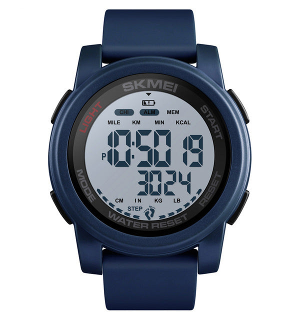 SKMEI 1469 Calorie Pedometer Countdown Waterproof Luminous Sports Digital Watch Men Watch