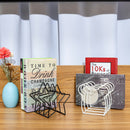 Nordic Style Iron Books Display Shelf Sundry Storage Rack Wall-mounted Decoration Star Bear Shape File Organizer Bookends Art Magazine Bookshelf