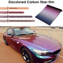 30cmx152cm Chameleon Carbon Fiber Vinyl Motorcycle Car Decoration Wrap Film