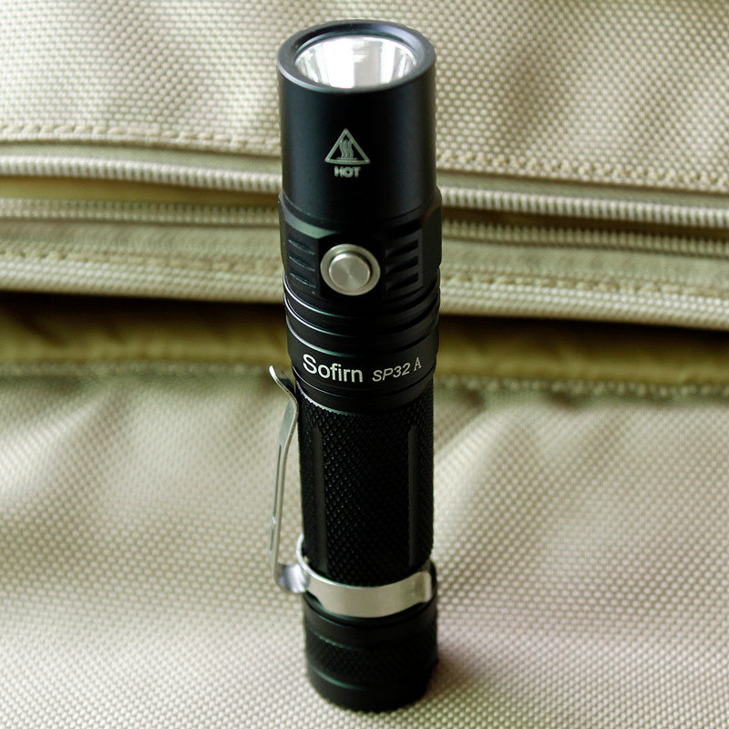 Sofirn New SP32A Powerful LED Flashlight 18650 Flashlight XP-L2 1500lm High Power Two Groups Light Torch Stepless Dimming No Battery