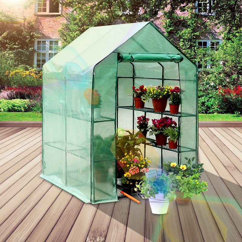 Roof Garden Greenhouse Cover Durable House Flower Plant Warm Shelf Shed Planting Grow Box PVC