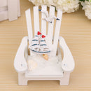 Mediterranean Style Wooden Mini Chairs Desktop Ornaments Home Garden Decoration Furnishings