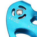 Pro 25kN Double Sheave Rope Climbing Pulley for Mountain Rock Tree Climbing