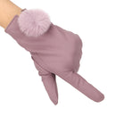 Touch Screen Warm Gloves Elegant Winter Combed Full Finger Cotton Soft Skiing Gloves