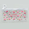 Cartoon Floral Pencil Case Creative Stationery Student Lovely Transparent Jun Pull Side Bag