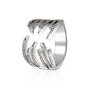 Trendy Platinum Plated Rhinestones Women Gift Ring
