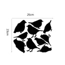 8PCS Honana Fluorescent Glow Birds Wall Sticker Home Bedroom Decor