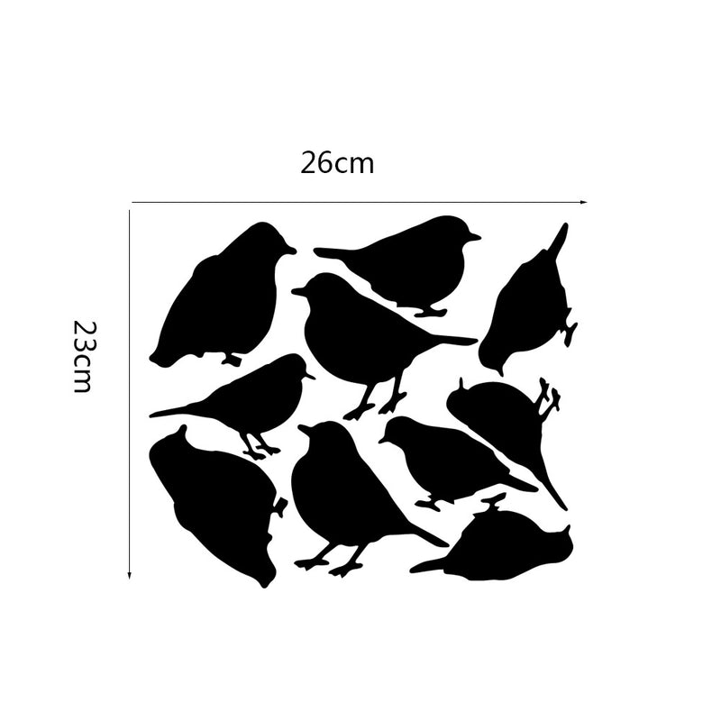8PCS Honana Fluorescent Glow Birds Wall Sticker Home Bedroom Decor