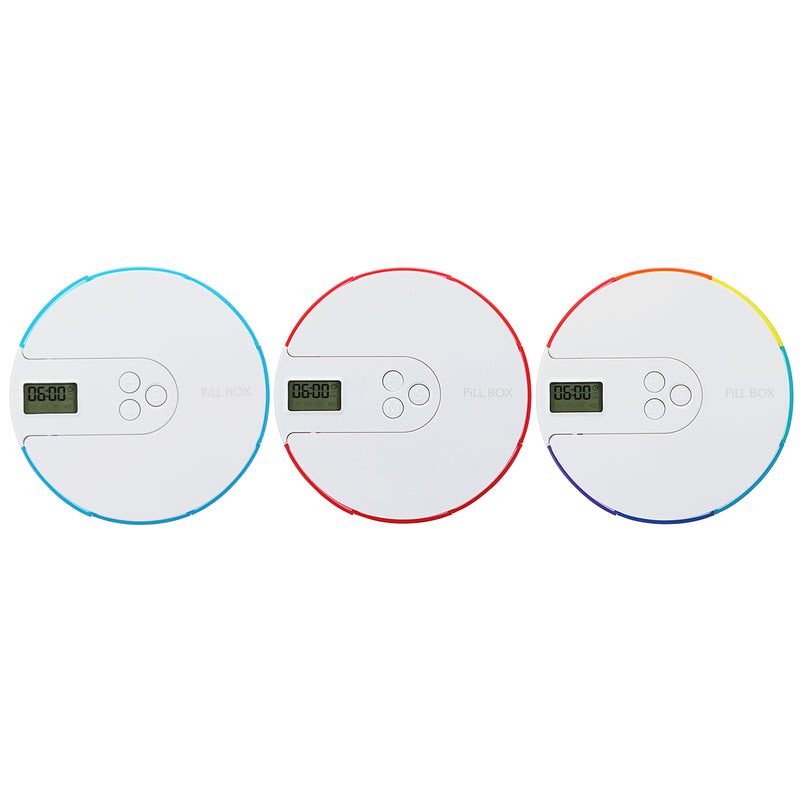 7 Days Electronic Pill Organizer Timer Alarm Clock Reminder Medicine Case Box