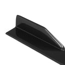 Pair Carbon Fiber Modified Car Side Skirt Rocker Splitters Diffuser Winglet Wings Bumper Protector 86CM Universal