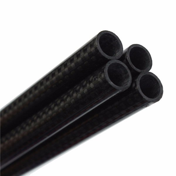 4pcs 3K 8mm x 10mm x 500mm Roll Wrapped Carbon Fiber Tube Boom for Multicopter