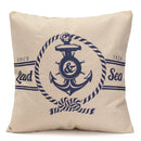 5 Pattern Mediterranean Style Fashion Cotton Linen Beige Pillow Case Home Sofa Decor