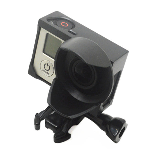 Anti-Exposure Frame Mount with Lens Hood Housing Case for GoPro HERO 4 3+/3