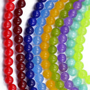 8mm Loose Beads Jewelry Making Strand 15 Inch - Lemon Yellow