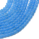 8mm Loose Beads Jewelry Making Strand 15 Inch - Sky Blue
