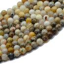 6mm Bamboo Stone Jewelry Making Loose Beads Strand 15inch