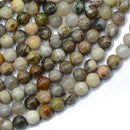 8mm Bamboo Stone Jewelry Making Loose Beads Strand 15inch