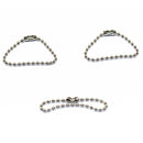 20pcs Ball Bead Chains Connector Clasp Keychain 2.4mm x 10cm