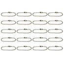 20pcs Ball Bead Chains Connector Clasp Keychain 2.4mm x 10cm