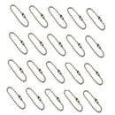 20pcs Ball Bead Chains Connector Clasp Keychain 2.4mm x 10cm