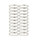 20pcs Ball Bead Chains Connector Clasp Keychain 2.4mm x 10cm
