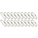 20pcs Ball Bead Chains Connector Clasp Keychain 2.4mm x 10cm