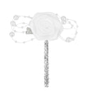 Wedding Bridal Groom Men Tuxedo Boutonniere Corsage Pearls Flower Brooch