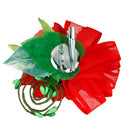 Women Faux Pearl Polyester Boutonniere Corsage Brooch Pin For Wedding Formal Party Supplies Red