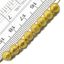 Approx.50pcs Round Stardust Spacer Beads for Jewelry Making 6mm Gold